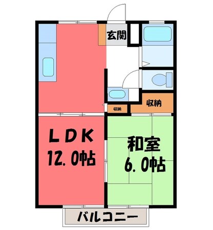 セキグチハイツの物件間取画像